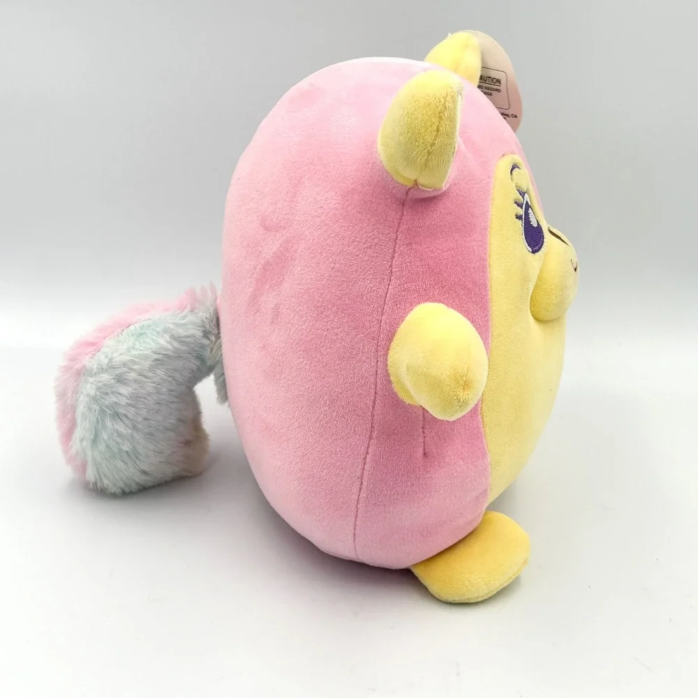 Beamies World Lumi Friends Glow in the Dark Squishy Plush Olivia Pink Yellow NWT